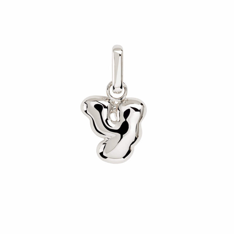 Letter Puffer Charms ⎮ Sølv