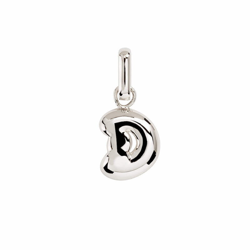 Letter Puffer Charms ⎮ Sølv
