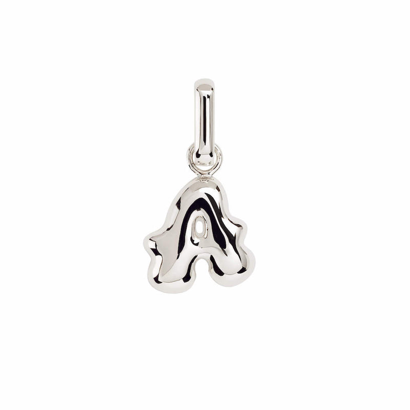 Letter Puffer Charms ⎮ Sølv