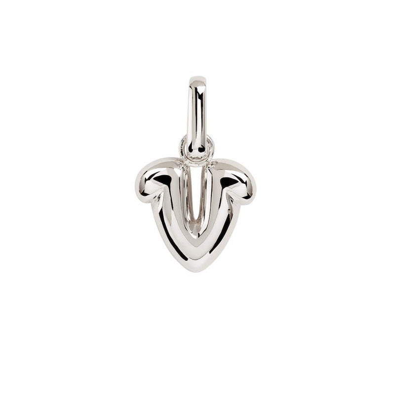 Letter Puffer Charms ⎮ Sølv
