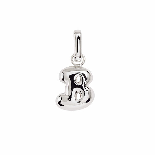 Letter Puffer Charms ⎮ Sølv