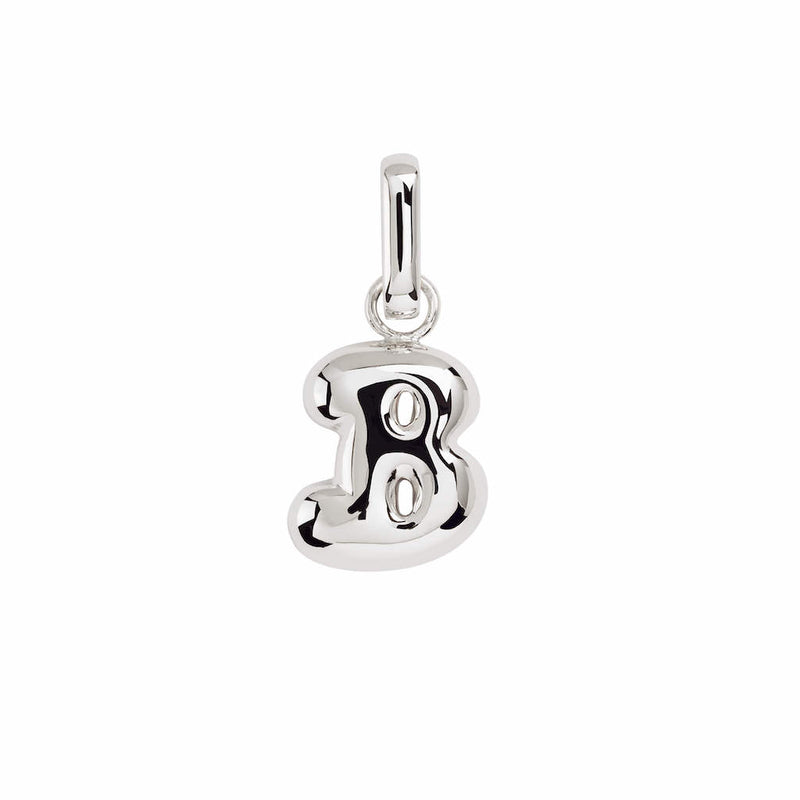 Letter Puffer Charms ⎮ Sølv