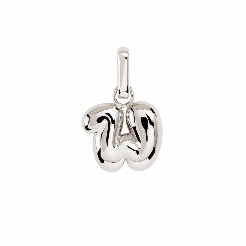 Letter Puffer Charms ⎮ Sølv
