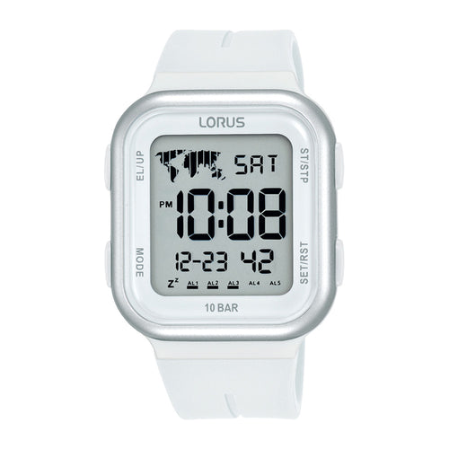 Lorus digitalur med silicone rem R2355PX9