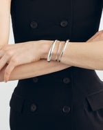På model: Georg Jensen Mercy stor twist armring i sølv