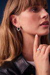 På model - Sif Jakokbs øreringe, Ellisse Ovale i sølv