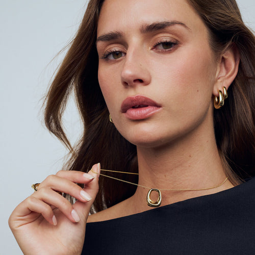 Sif Jakobs øreringe - Borsa Piccolo i forgyldt