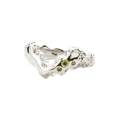 Shiny Sparkly Gem ring ⎮ Sølv