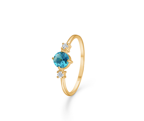 Studio Z Ocean ring i forgyldt