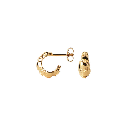 Lille Contrast Fusion Hoops ⎮ Forgyldt