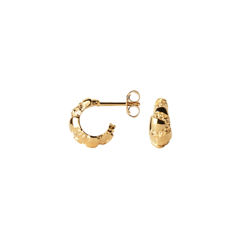 Lille Contrast Fusion Hoops ⎮ Forgyldt