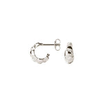 Lille Contrast Fusion Hoops ⎮ Sølv