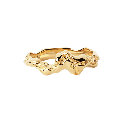 Lille Fusion Contrast ring ⎮ Forgyldt