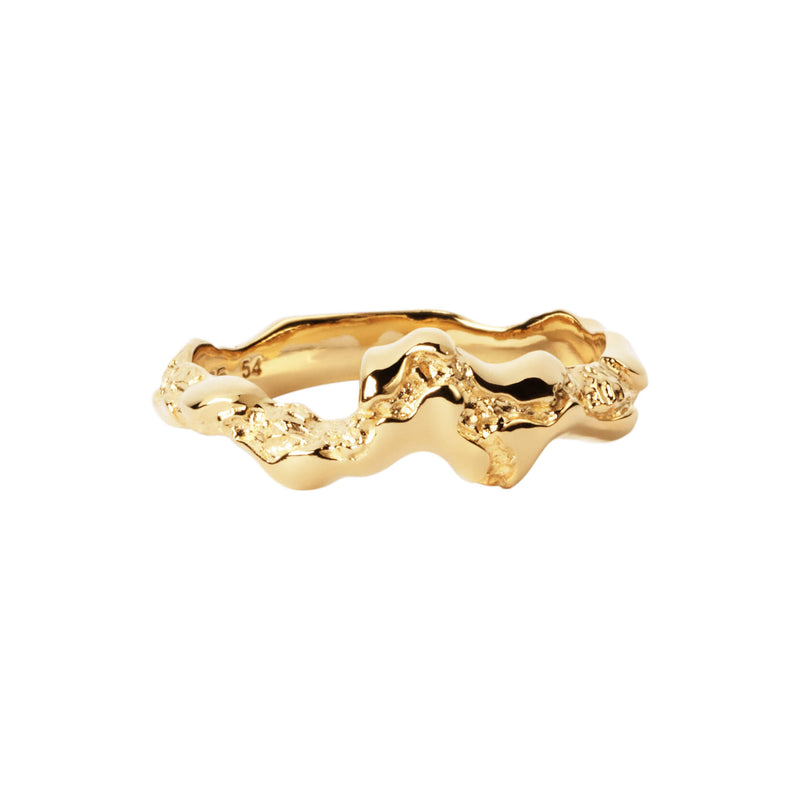 Lille Fusion Contrast ring ⎮ Forgyldt
