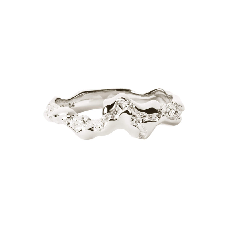 Lille Fusion Contrast ring ⎮ Sølv