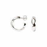 Lille Puffer Hoops ⎮ Sølv