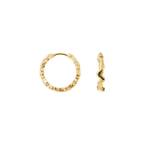 Lille Shiny Sparkly Hoops ⎮ Forgyldt