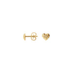 Sparkly Heart øreringe ⎮ Forgyldt 