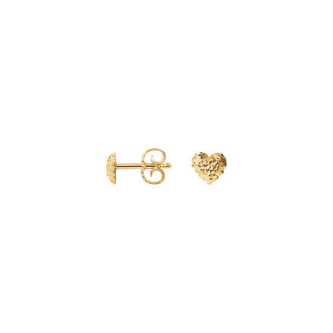 Sparkly Heart øreringe ⎮ Forgyldt 