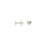 Sparkly Heart øreringe ⎮ Sølv