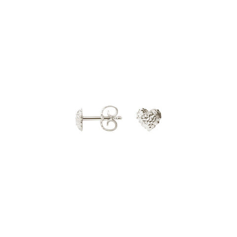Sparkly Heart øreringe ⎮ Sølv