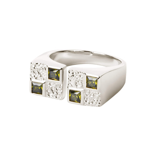Statement Clash Contrast ring ⎮ Sølv