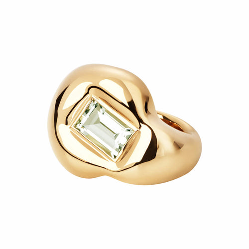 Statement Puffer Ring ⎮ Forgyldt