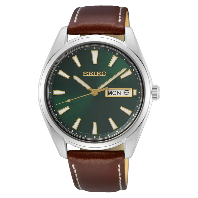 Seiko herreur med læderrem SUR449P1