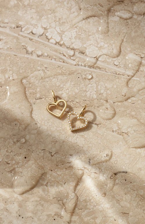 Ro Copenhagen - Open Heart diamant vedhæng i 18 kt. guld