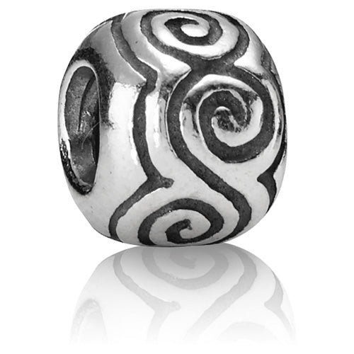 Pandora Stor Spiral Sølv Charm