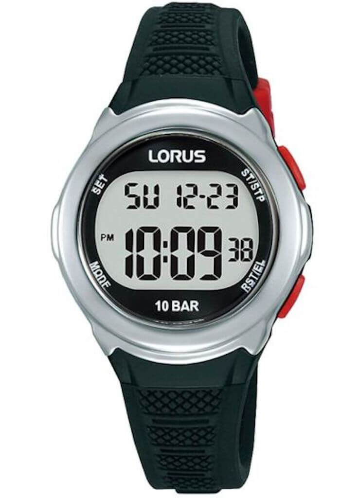 Lorus digitalur i sort R2389NX-9