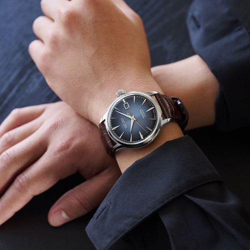 På model: Seiko Presage herreur SRPK15J1