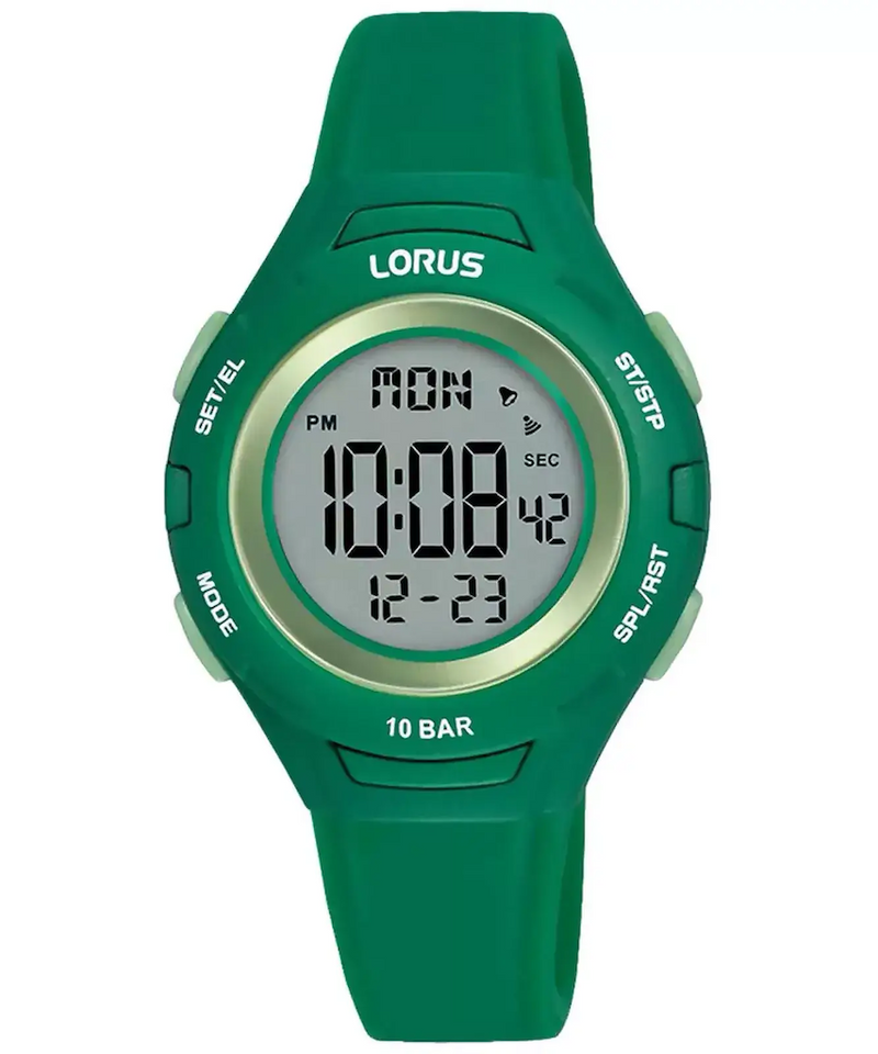 Lorus børne digitalur i grøn R2391PX-9