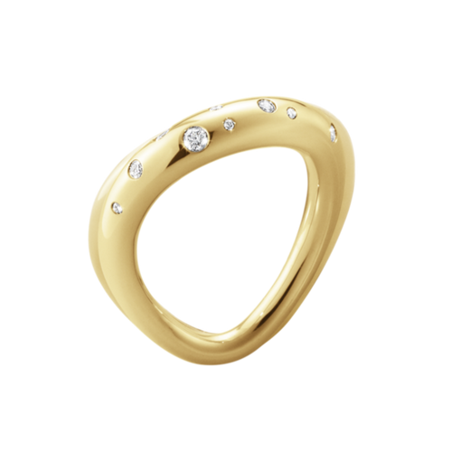 Georg Jensen Offspring ring i 18kt. guld m. diamanter - 20000071