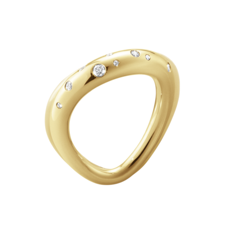 Georg Jensen Offspring ring i 18kt. guld m. diamanter - 20000071