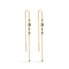 Mads Z LUXURY RAINBOW øreringe i 14 kt. guld m. blå ædelsten