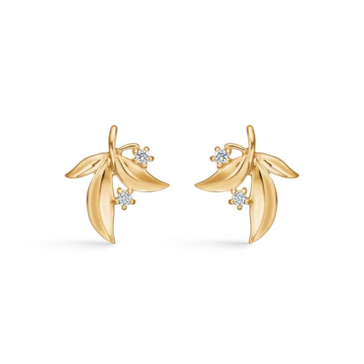 Mads Z OLIVE LOVE øreringe I 14 kt. Guld m. Diamanter