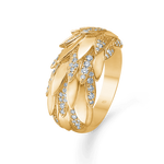 Mads Z PAPAGENA ring i 14 kt. guld m. diamanter