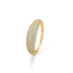 Mads Z HALF MOON ring i 14 kt. guld m. 0,80 ct.