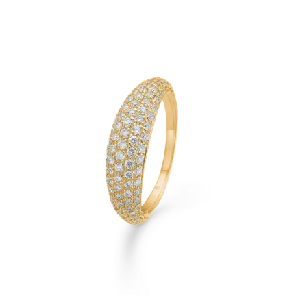 Mads Z HALF MOON ring i 14 kt. guld m. 0,80 ct.