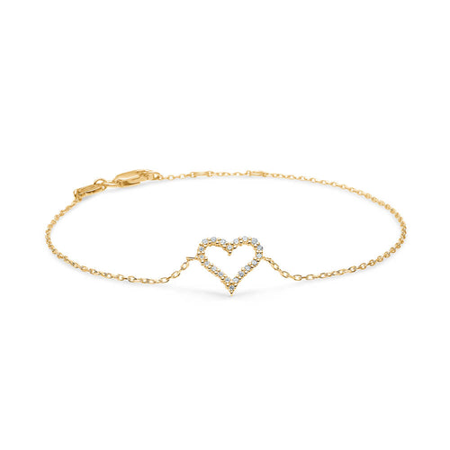 Mads Z TENDER HEART armbånd i 14 kt. guld m. diamanter, 1551312