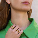 Georg Jensen Mercy ring i 18kt guld på finger - 20000020