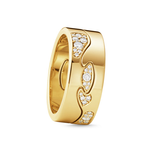 Georg Jensen Fusion endering i 18kt guld m. 0,14ct brill.