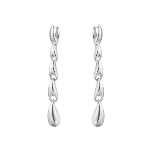 Georg Jensen Reflect øreringe i sølv - 20001089