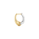 Georg Jensen Reflect ørering i sterling sølv & guld - 20001179