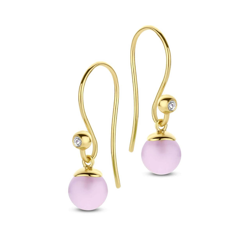 Spirit Icons øreringe - Figaro 6 mm pink