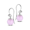 Spirit Icons sølv øreringe - Figaro 9 mm pink