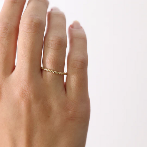 Christina Ring - Rope, forgyldt sølv