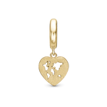 Christina Jewelry Charms Heart World, forgyldt