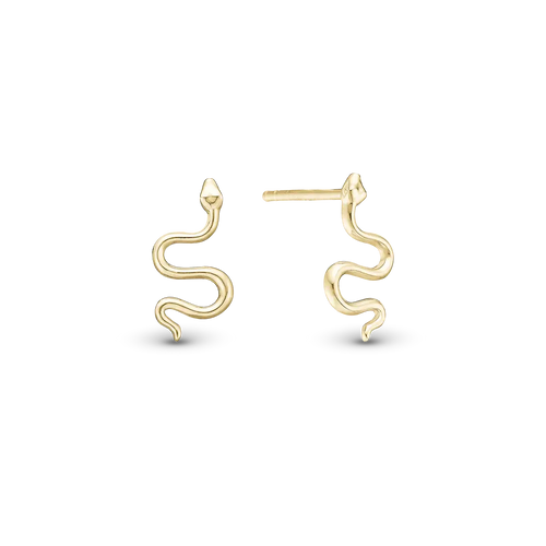 Christina Jewelry - Snake øreringe i forgyldt sølv 671-G109